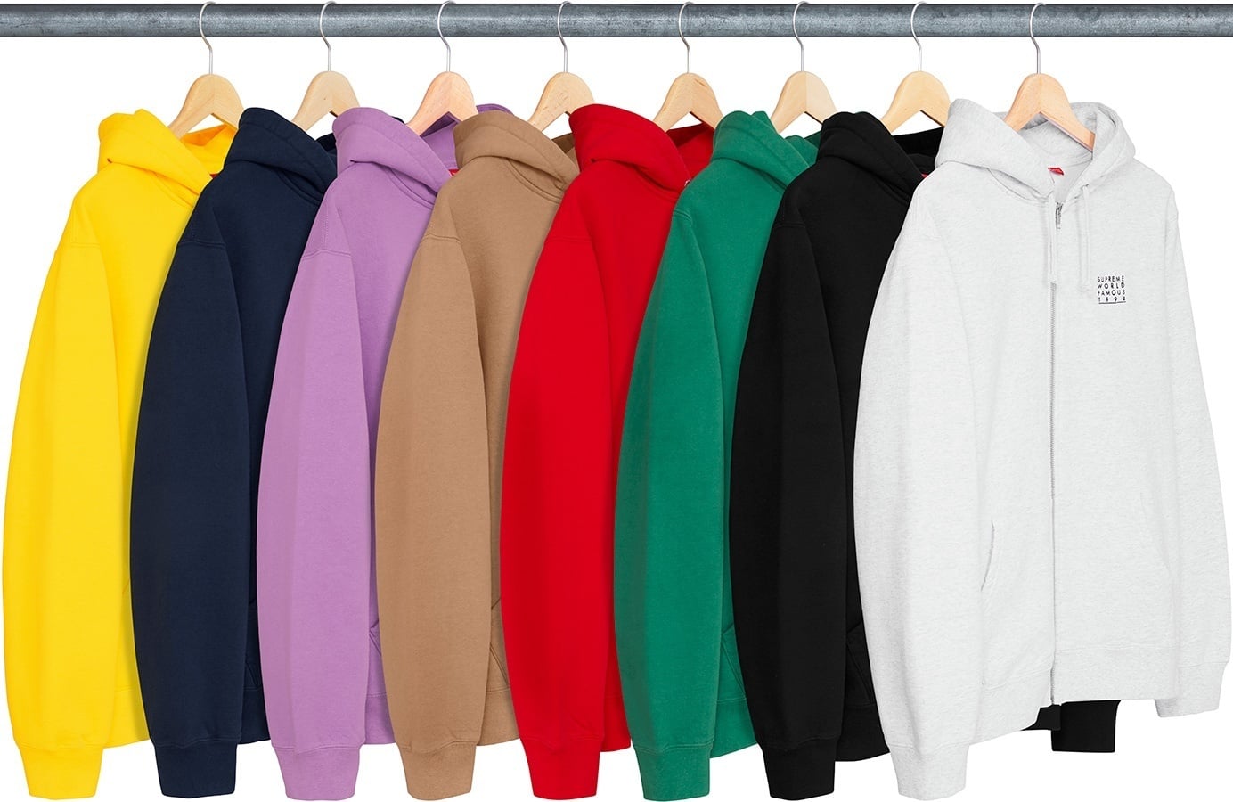World Famous Zip Up Hooded Sweatshirt
